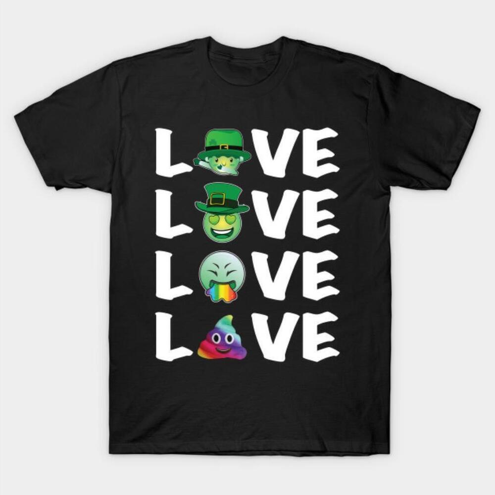 Happy St Patricks Day Love Icon Funny Tshirt